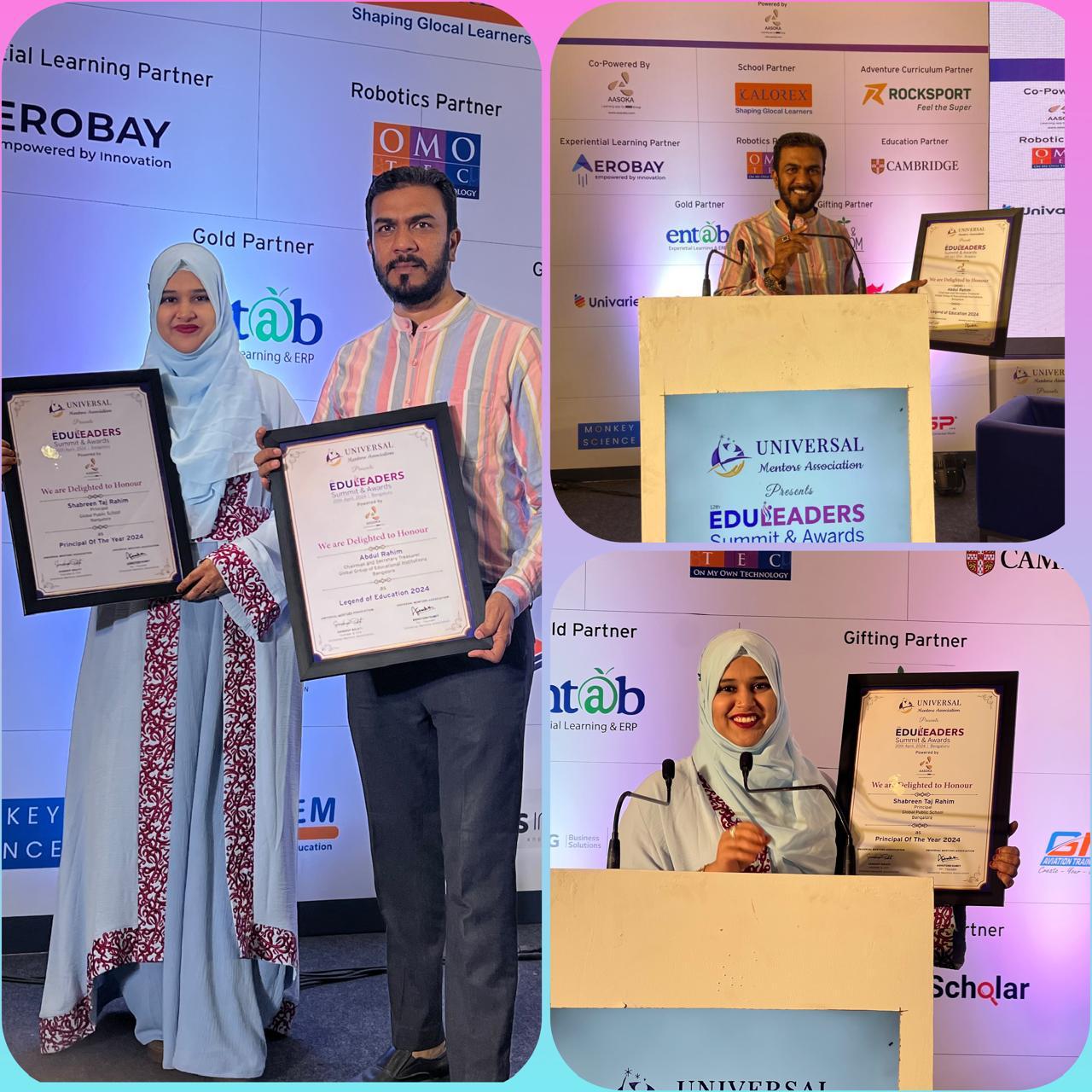 Educators honoured at an education leadership summit
