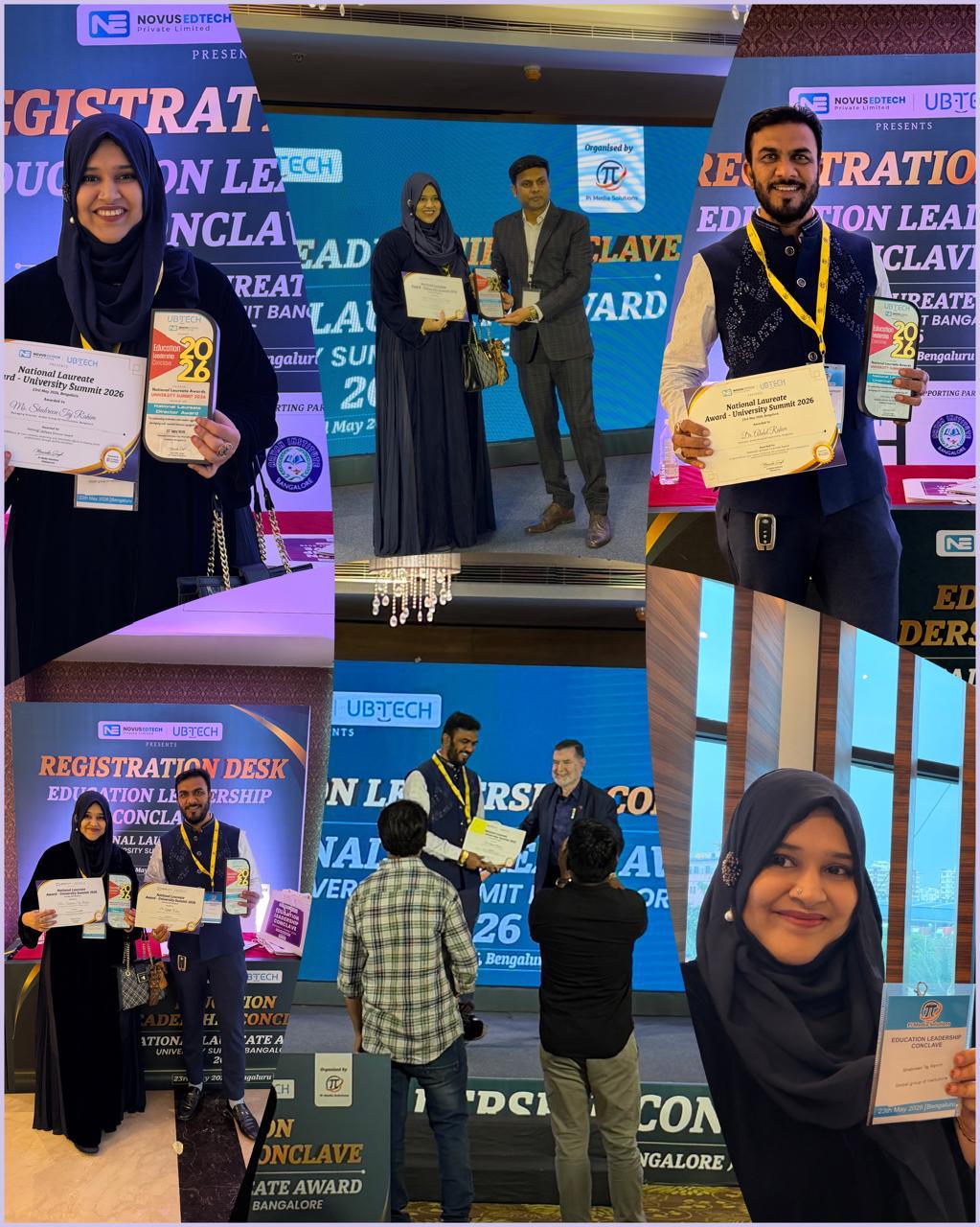 Faculty receive awards at a leadership conclave