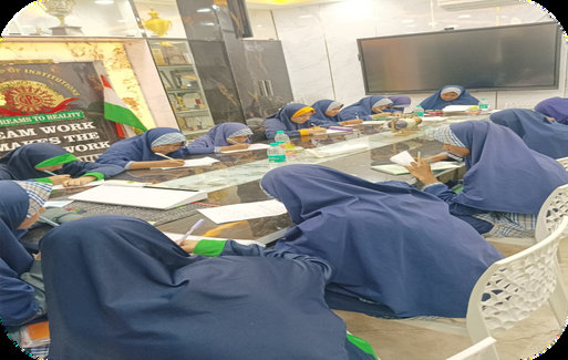 Students studying together around a table