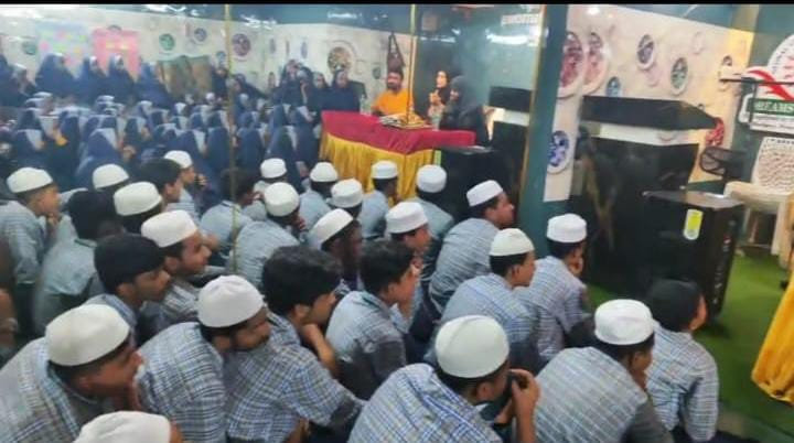 Students gathered at a school event