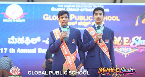 Students hosting the annual day program
