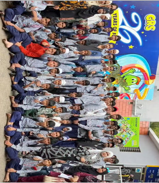 School celebration group photo